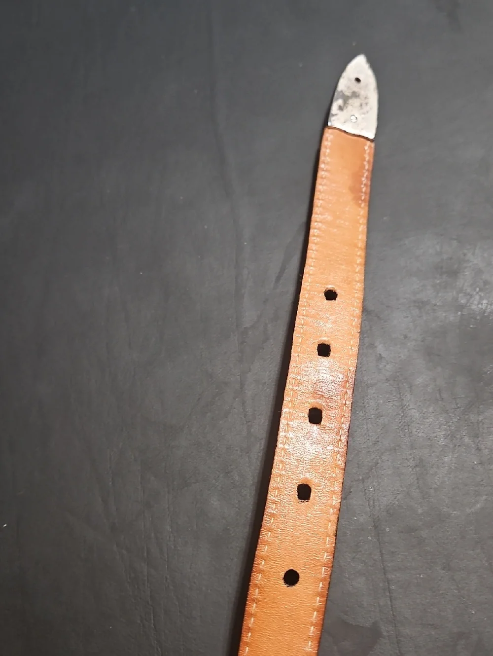 Martin Dingman Men's Alligator Grain-Italian Calf Leather Belt Size 36